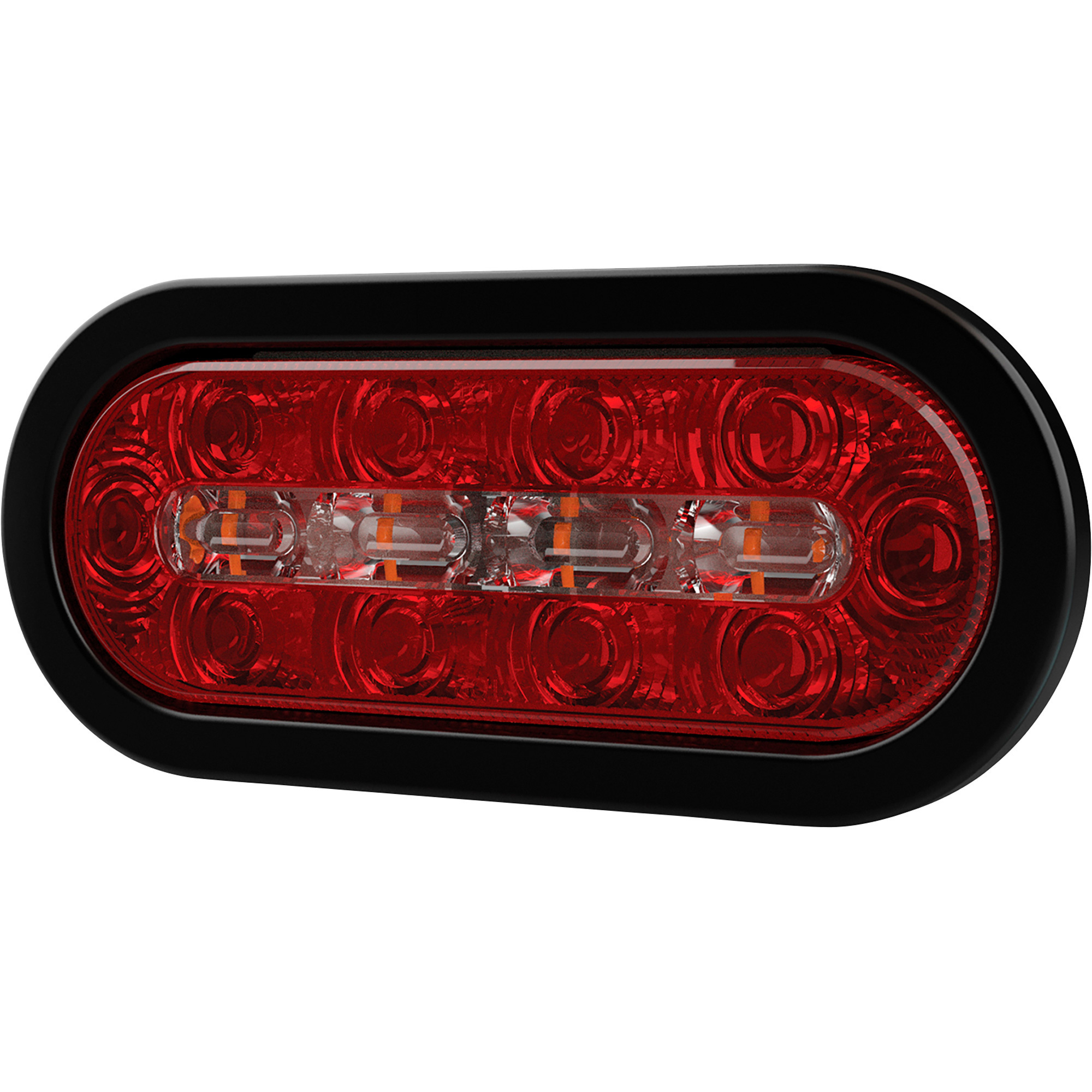 Ecco Combination Light, Oval, 7.5in., Amber/Clear, Model# ED3060AW